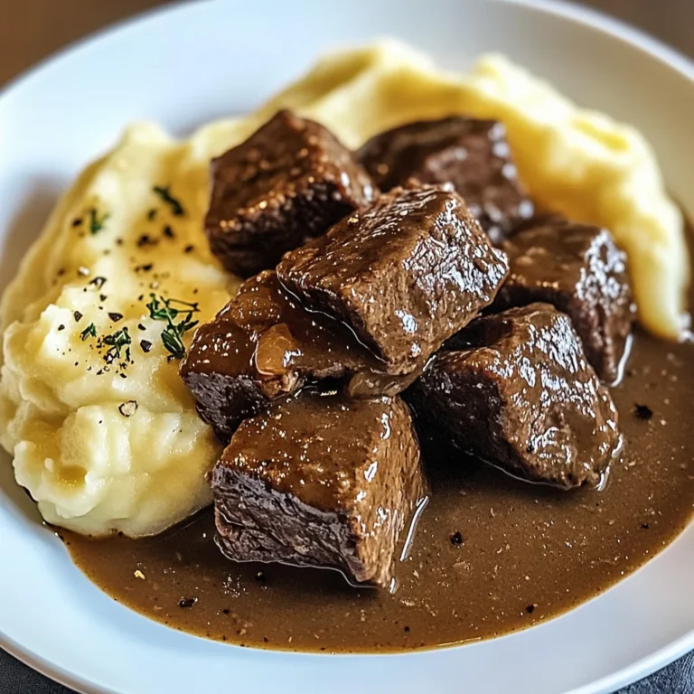 Bœuf Braisé en Sauce avec Purée Maison