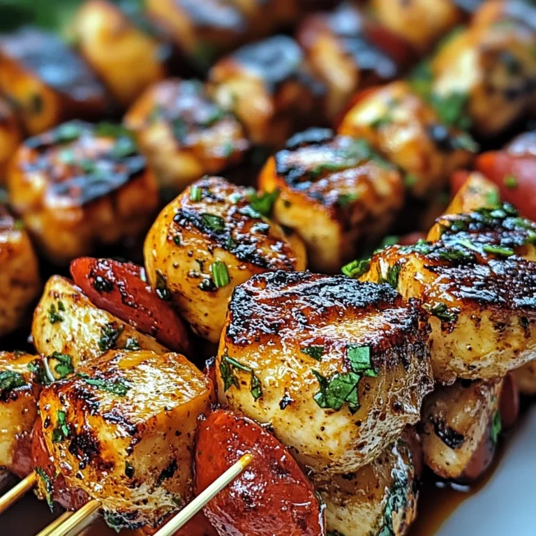 Brochettes de Poulet au Chorizo & Herbes