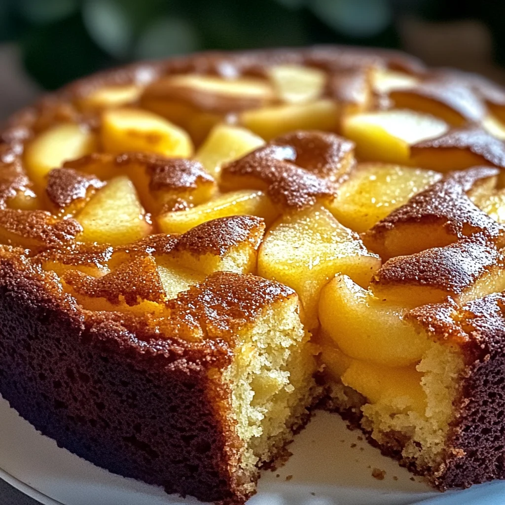 Cake aux pommes fondantes