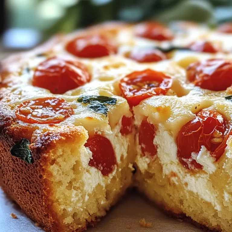Cake moelleux tomate & mozzarella