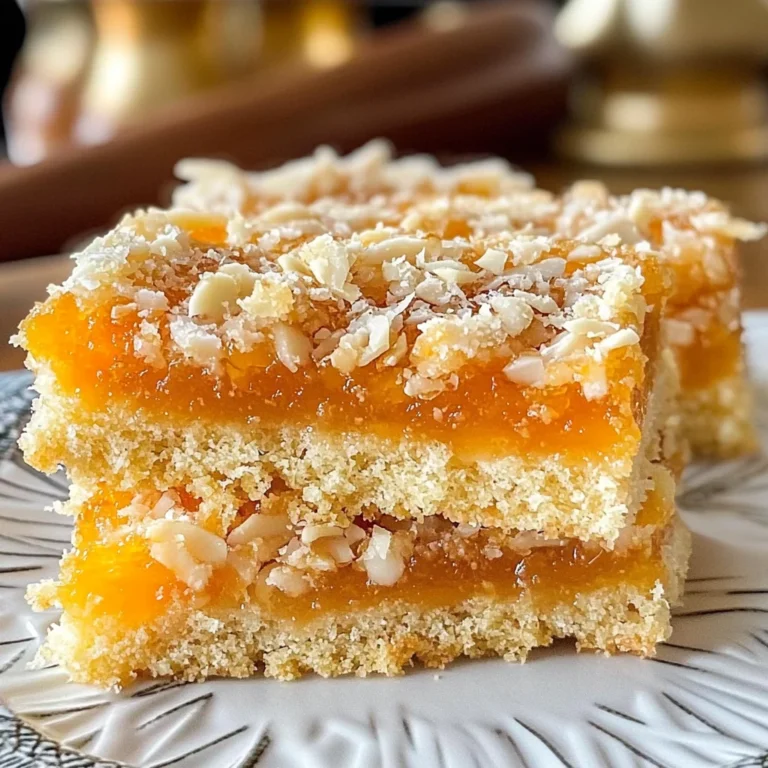 Coconut Apricot Bars Recipe