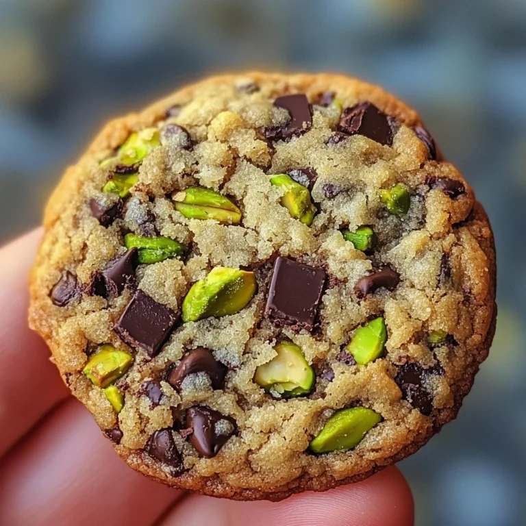 Cookies pistache et pépites de chocolat noir