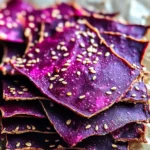 Crackers croustillants betterave et sésame