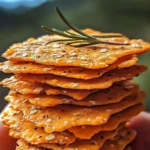 Crackers de patate douce, romarin et avoine