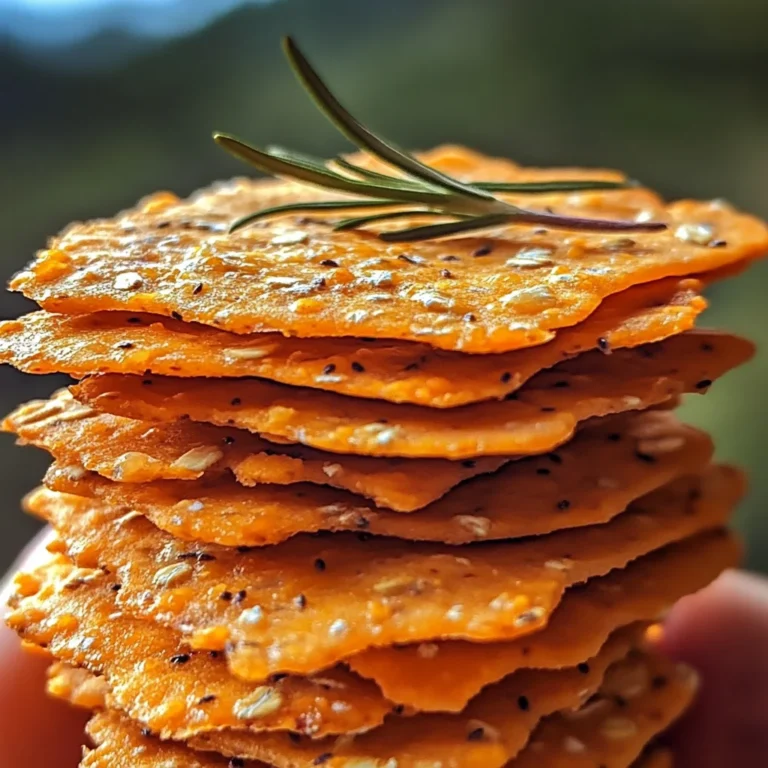 Crackers de patate douce, romarin et avoine