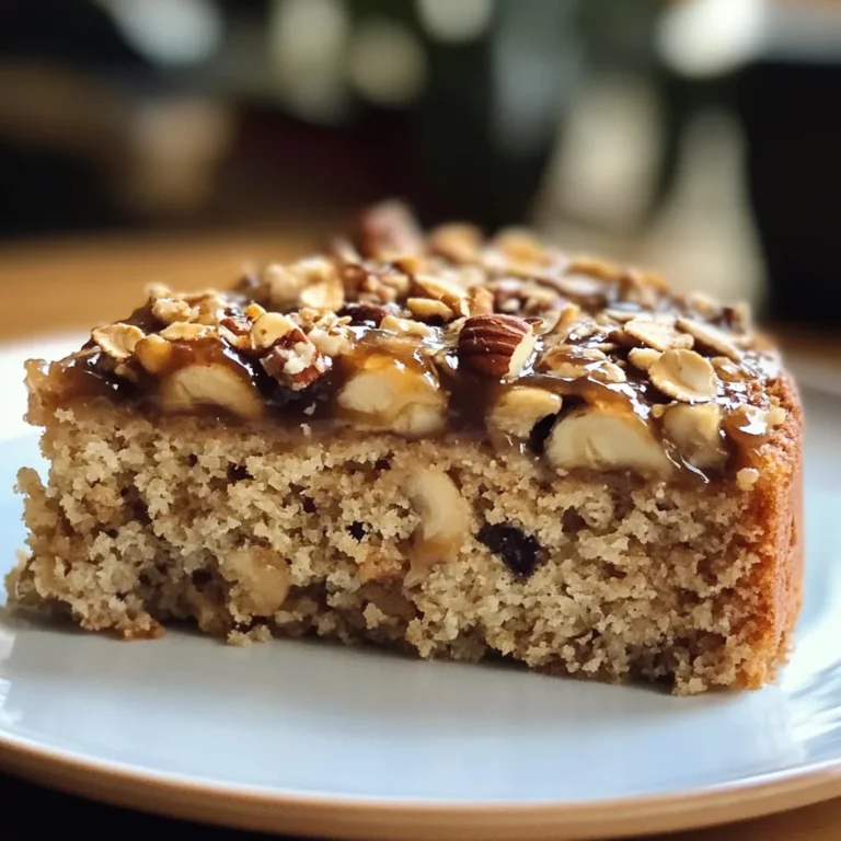 Gâteau Diététique Coupe-Faim aux Flocons d'Avoine