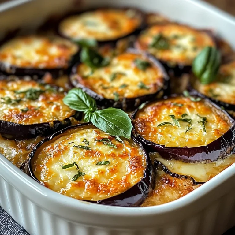 Gratin d’aubergines savoureux
