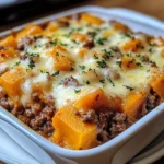 Gratin de patate douce et bœuf haché
