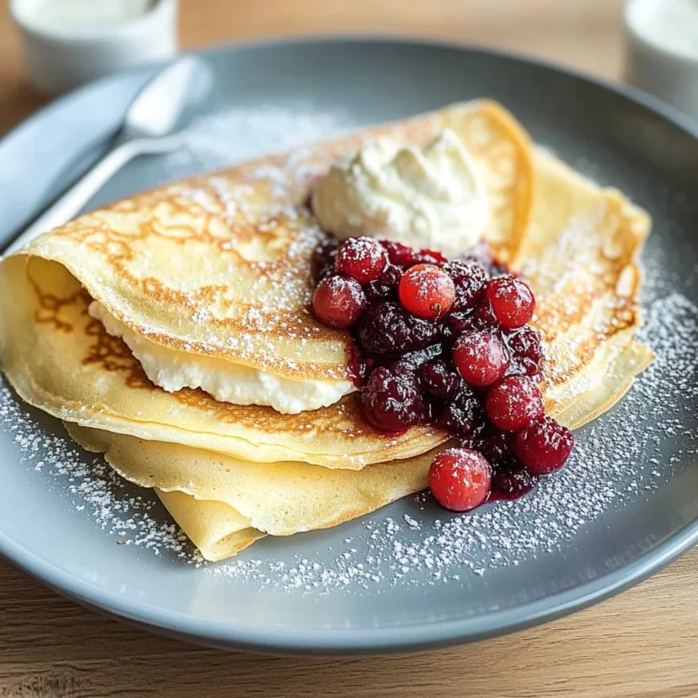 Lemon Ricotta Crepes