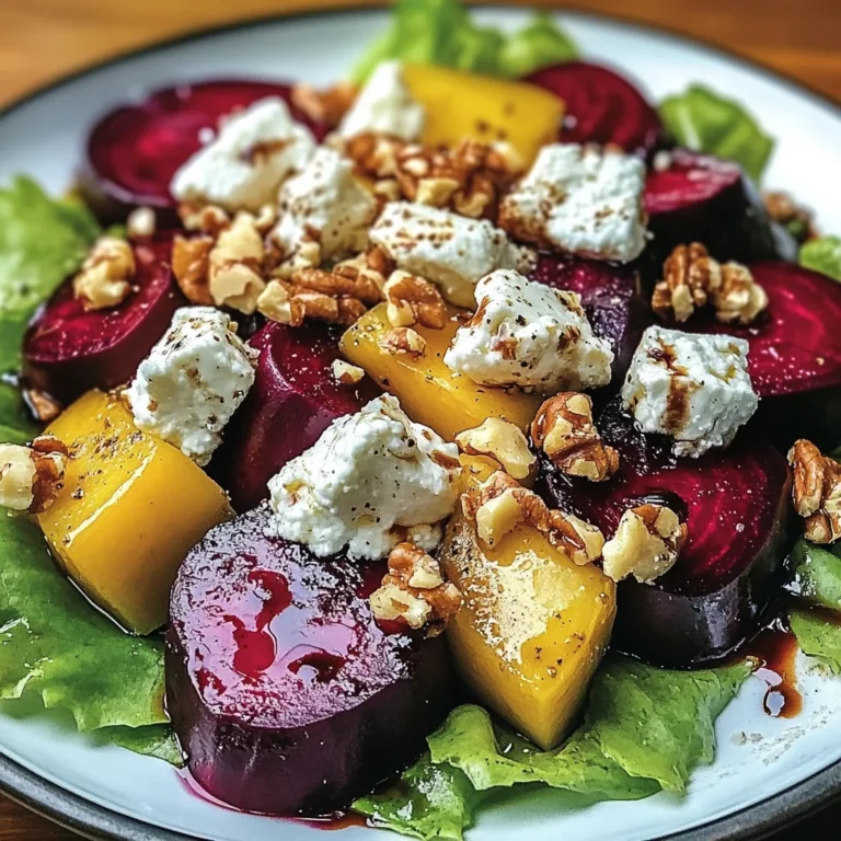 Salade de Betterave, Chèvre & Noix