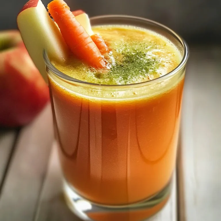 Smoothie détox pomme carotte