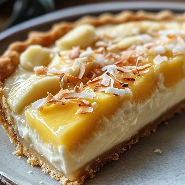 Tarte Paradisiaque à la Crème Coco