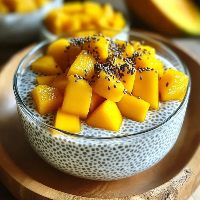 Chia coco mangue petit déj