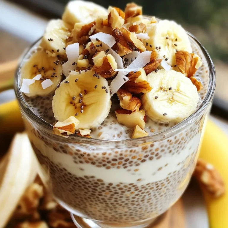 Pudding chia banane healthy