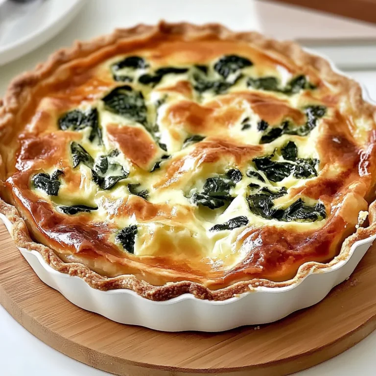 Quiche Boursin épinards maison