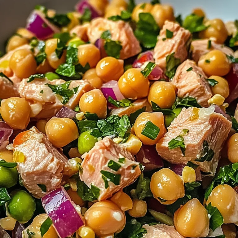 Salade rapide pois chiches thon