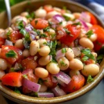 Salade turque haricots blancs